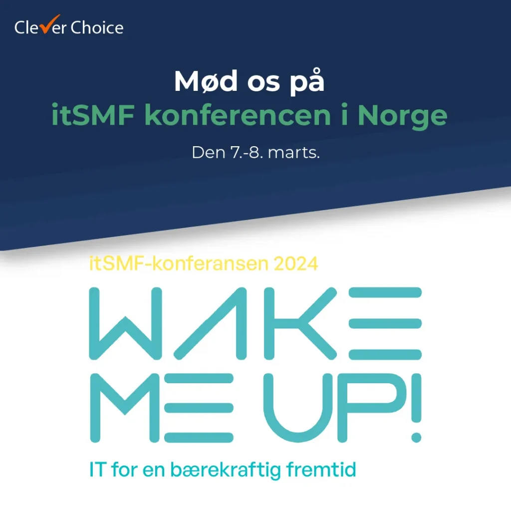 Kom og mød os på itSMF konferencen i Norge d. 7.-8. marts.